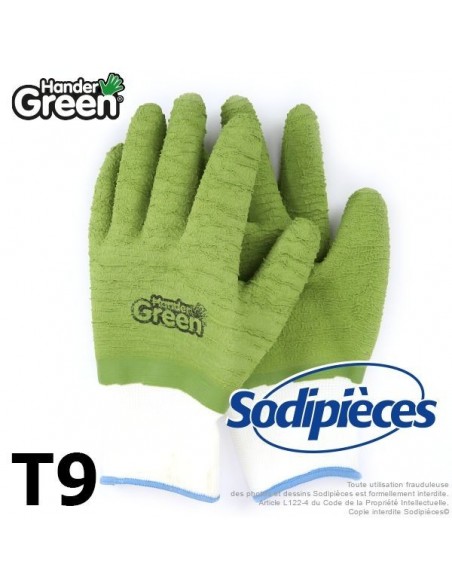 Gants double protection. Travaux jardin. HanderGreen® T9