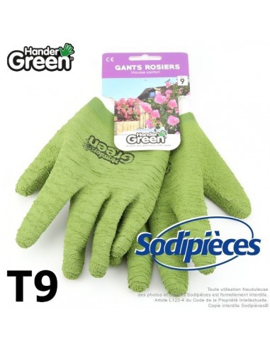Gants double protection. Travaux jardin. HanderGreen® T9