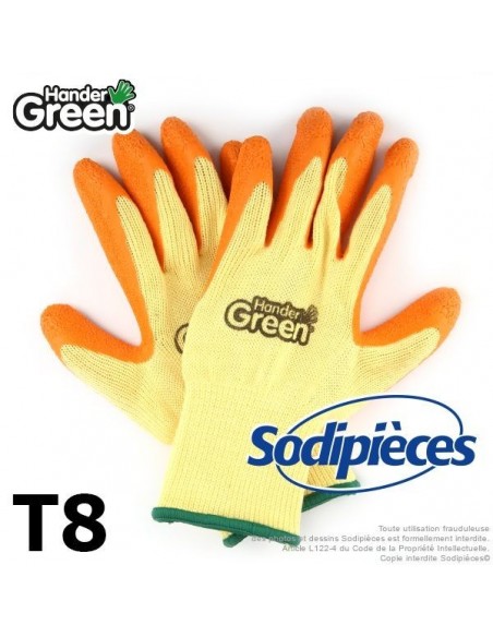 Gants haute qualité. Travaux délicats Multi-fonctionnels. HanderGreen® T8