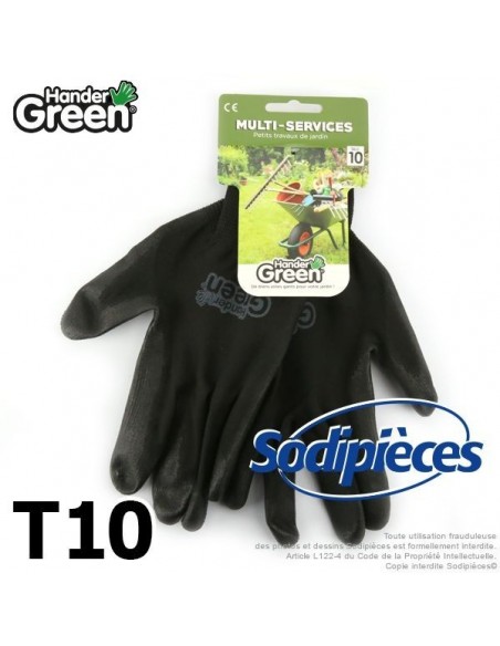 Gants Multi-services. Travaux jardin. HanderGreen® T10