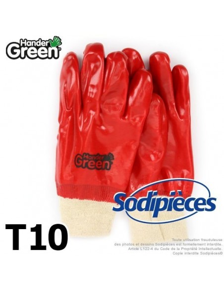 Gants produits atelier. Revêtement spécial. HanderGreen® T10