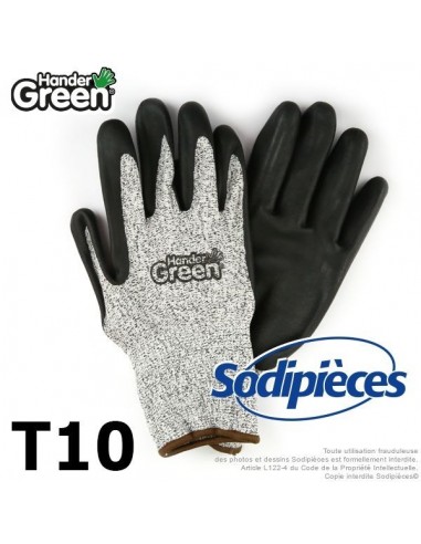 Gants protection coupure super résistants. HanderGreen® T10