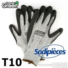 Gants protection coupure super résistants. HanderGreen® T10 2