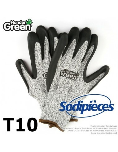 Gants protection coupure super résistants. HanderGreen® T10