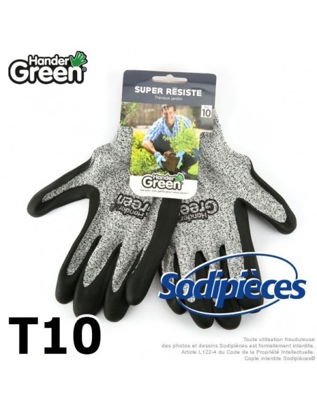 Gants protection coupure super résistants. HanderGreen® T10