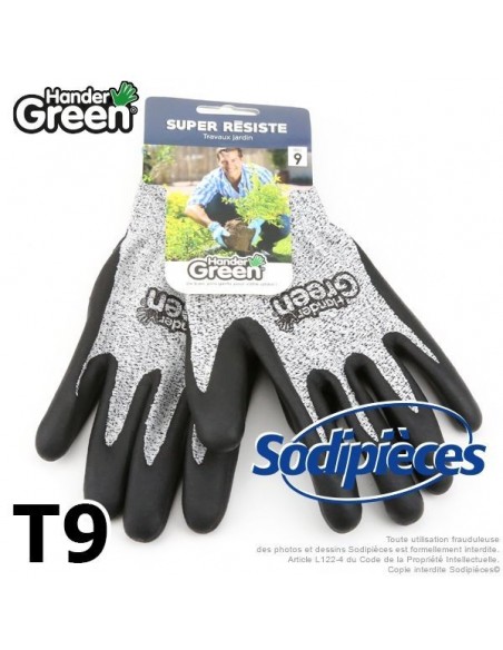 Gants protection coupure super résistants. HanderGreen® T9