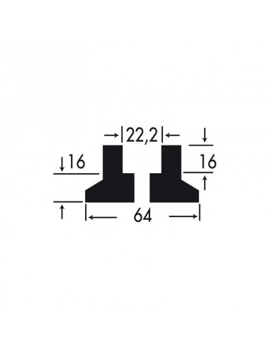 Support court a friction pour arbre diam 22 mm