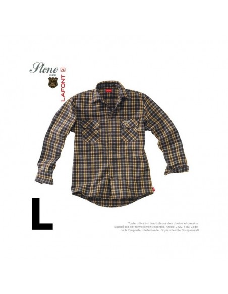 Chemise écossaise. Stone by Lafont. Taille L