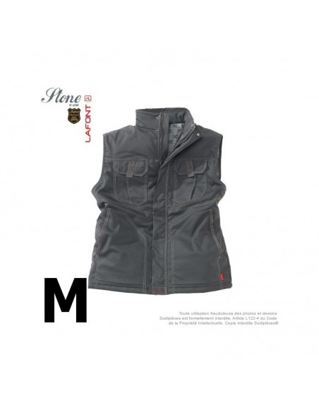 Gilet gris charbon. Stone by Lafont. Taille M