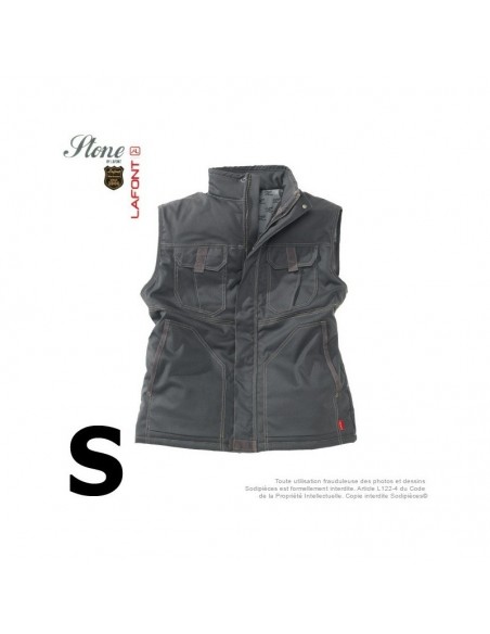 Gilet gris charbon. Stone by Lafont. Taille S