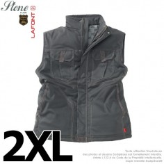 Gilet havane gris. Stone by Lafont. Taille 2XL