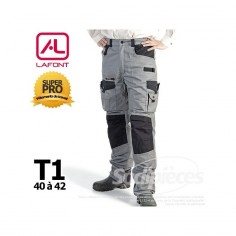 Pantalon de travail Lafont Gris / Noir T1(40/42)