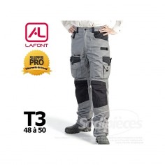 Pantalon de travail Lafont Gris / Noir T3(48/50)