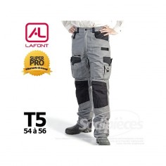 Pantalon de travail Lafont Gris / Noir T5(54/56)