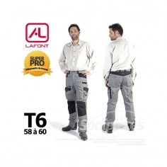 Pantalon de travail Lafont Gris / Noir T6(58/60) 2