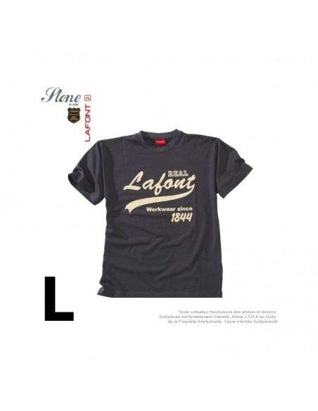 Tshirt gris charbon. Stone by Lafont. Taille L