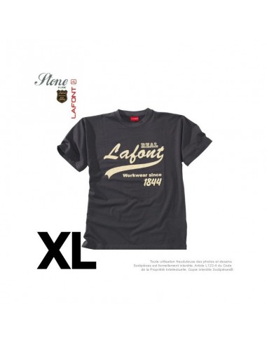 Tshirt gris charbon. Stone by Lafont. Taille XL