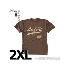 Tshirt marron havane. Stone by Lafont. Taille 2XL