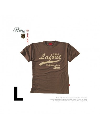 Tshirt marron havane. Stone by Lafont. Taille L