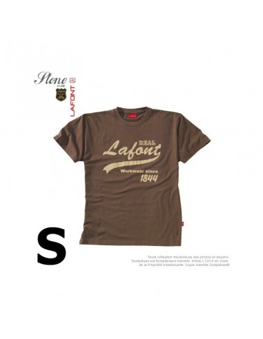 Tshirt marron havane. Stone by Lafont. Taille S