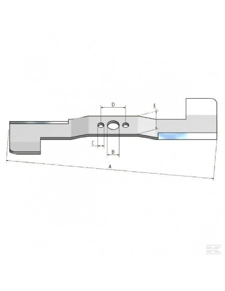 Lame pour Roques & Lecoeur  600mm U631