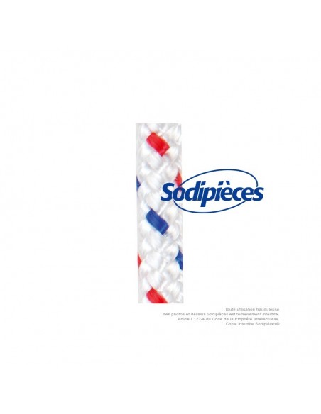 Corde de lanceur Ø 5 mm x 100 m. Cordon 16 fuseaux nylon.