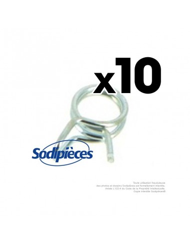 Colliers de serrage pour durite Ø 3 mm x 5,5 mm. Par 10