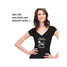 T.Shirt : " Parce que je le veau bien ! " Femme taille L 2