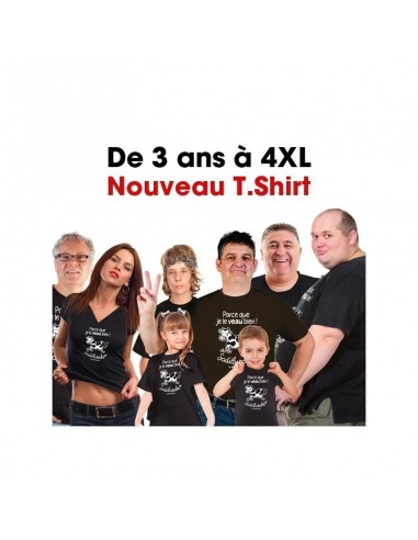 T.Shirt : " Parce que je le veau bien ! " Homme taille XL