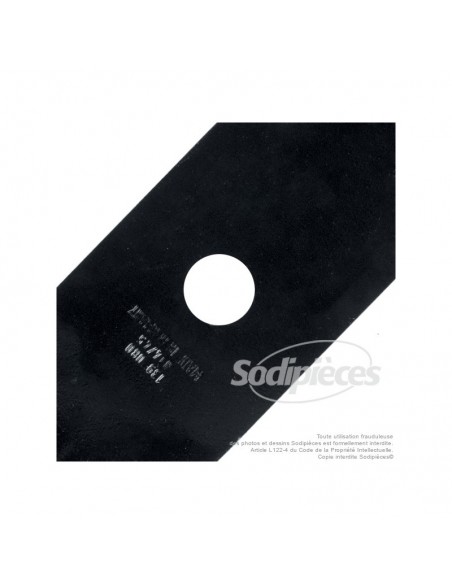 Lame tondeuse 42,2 cm. Al 18,3 mm. Pour Kubota