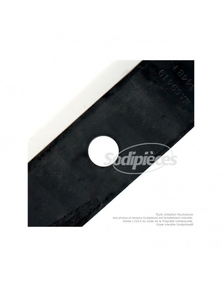 Lame tondeuse 52 cm. Al 22,2 mm. Pour Kubota
