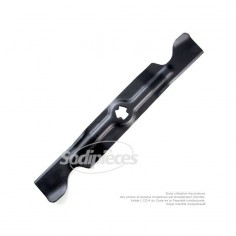 Lame tondeuse 45,4 cm. Al. étoilé 6 pointes. Pour MTD