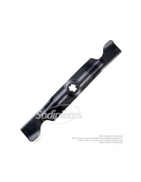 Lame tondeuse 45,4 cm. Al. étoilé 6 pointes. Pour MTD