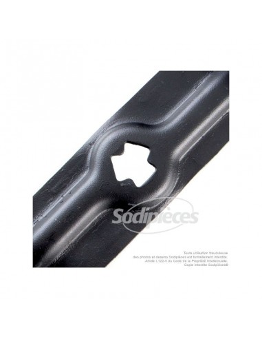 Lame tondeuse 45,4 cm. Al. étoilé 6 pointes. Pour MTD