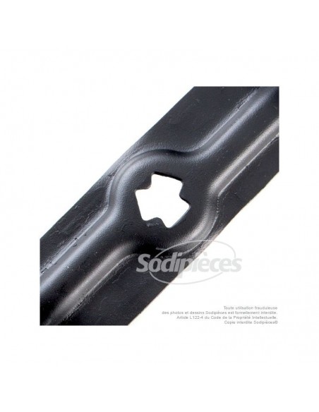 Lame tondeuse 45,4 cm. Al. étoilé 6 pointes. Pour MTD