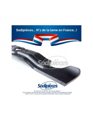 Lame tondeuse 45,4 cm. Al. étoilé 6 pointes. Pour MTD