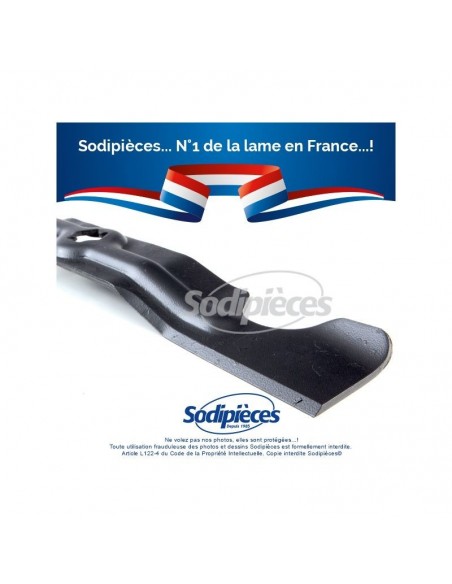 Lame tondeuse 45,4 cm. Al. étoilé 6 pointes. Pour MTD