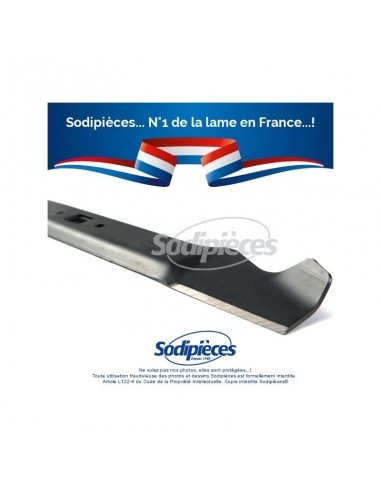 Lame tondeuse 50,8 cm. Al. 23,4 x 17,4 mm. Pour MTD