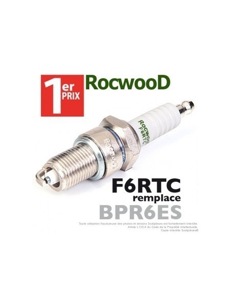 Bougie type BPR6ES. 1er Prix Rocwood. F6RTC