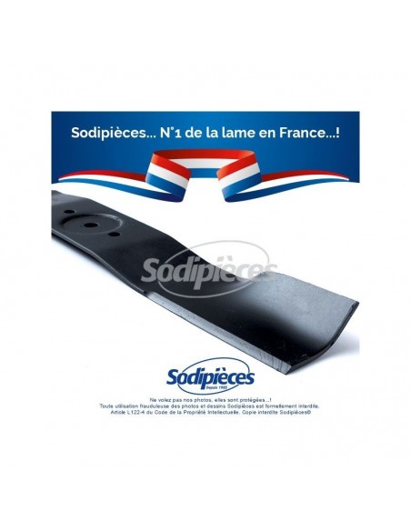 Lame tondeuse 45,3 cm. Al. 10,4 mm. Pour Viking