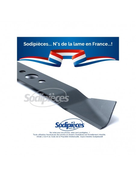 Lame tondeuse 40,7 cm. Al. 10 mm. Pour Oleo Mac