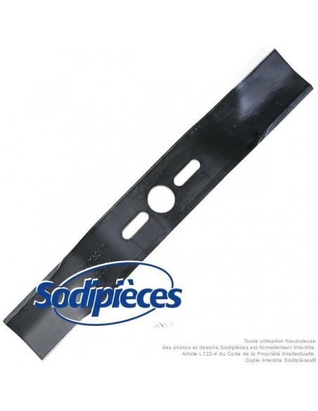 Lame tondeuse universelle galbée 45,7 cm. Alésage 25,4 mm