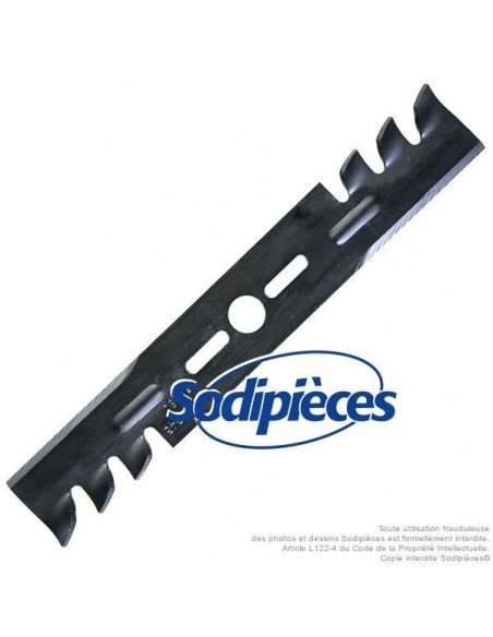 Lame tondeuse universelle mulching 45,7 cm. Alésage 25,4 mm