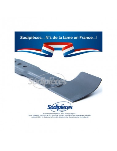 Lame tondeuse 37 cm. Al. 10 mm. Pour Bosch