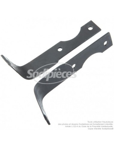 Couteaux de fraise Agria gauche et droit