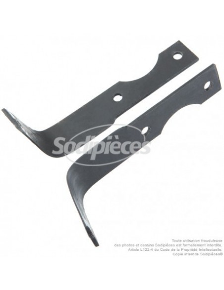 Couteaux de fraise Agria gauche et droit