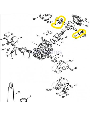 ROULEMENT RAINURÉ À BILLES 6201
