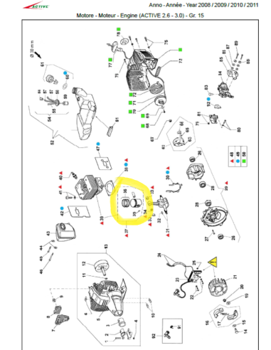 KIT SEGMENTS PISTON DEBROUSSAILLEUSE...
