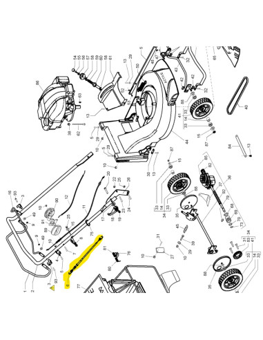 CABLE DE TRACTION TONDEUSE ACTIVE...