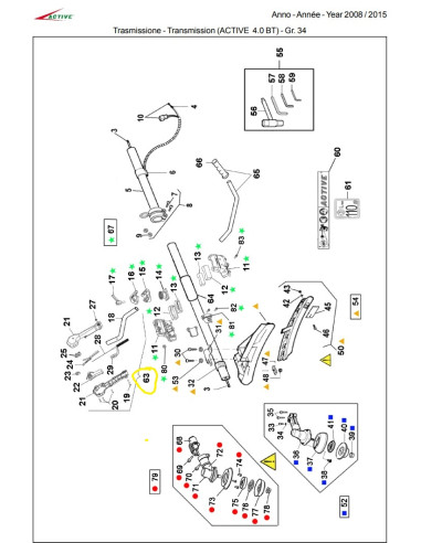POIGNEE ACCELERATEUR COMPLETE...